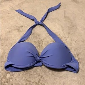 Purple push up swim suit top
